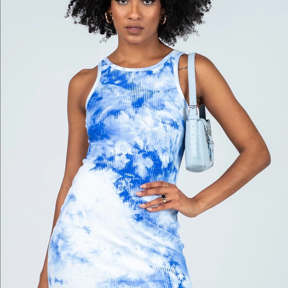 Princess Polly Houston Tie Dye Mini Dress (Size 6)